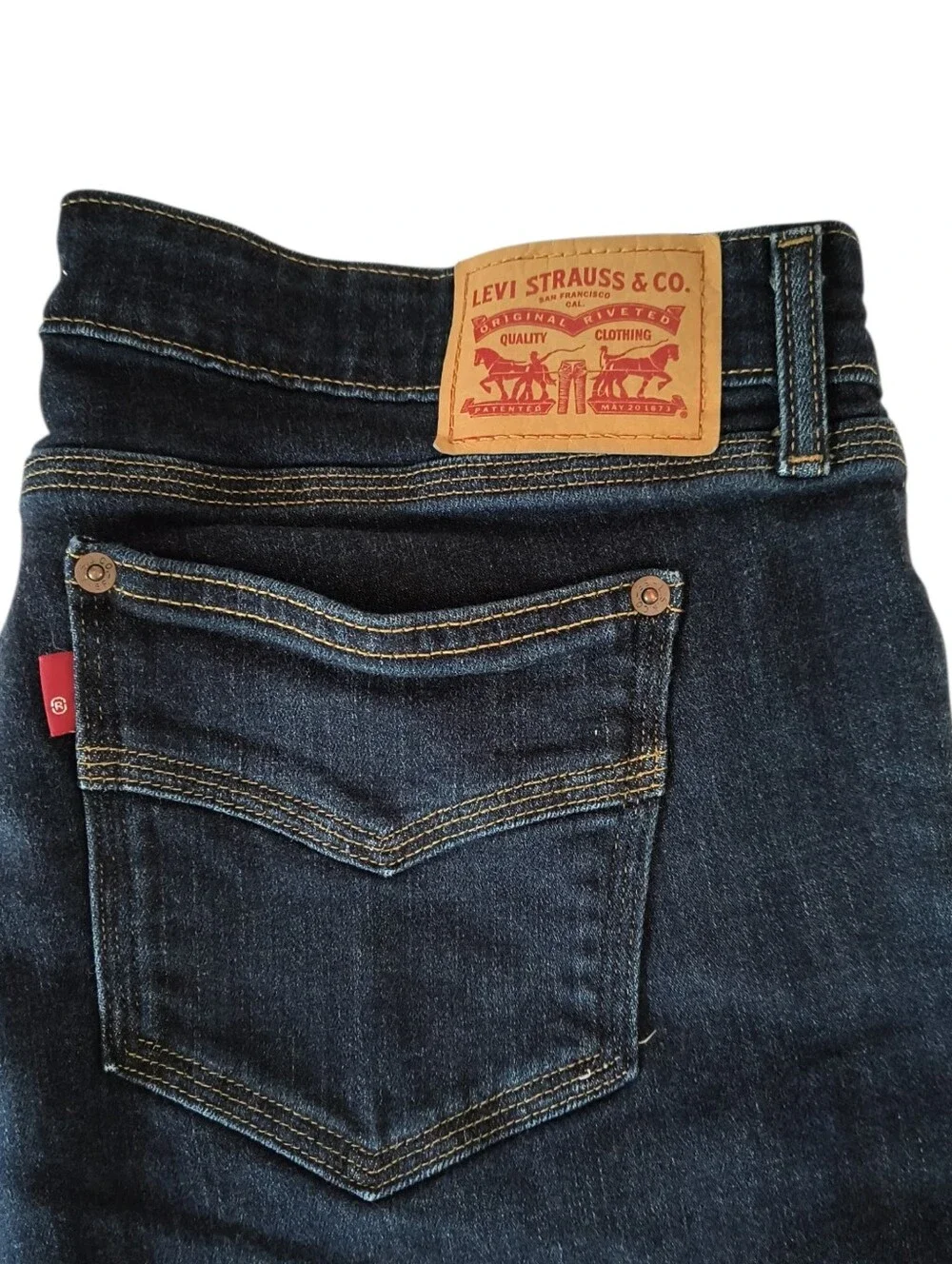 Levi's 715 Dark Wash Bootcut Jeans Size 33